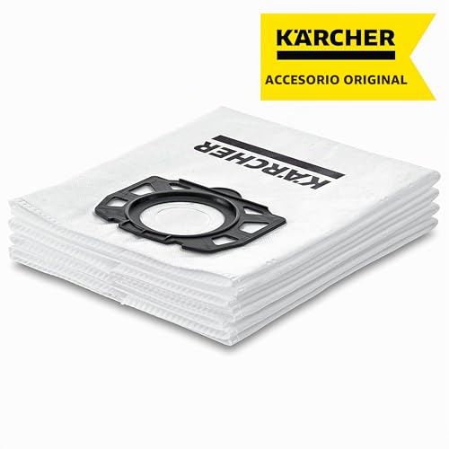 Miniatura 5 de Kärcher Original Kit De Bolsas De Filtro De Fieltro Kfi 487, 4 Unidades, Doble Capa, Extremadamente Resistentes, Robustas, Para Aspiradores En Seco Y Húmedo Wd 2.863-006.0