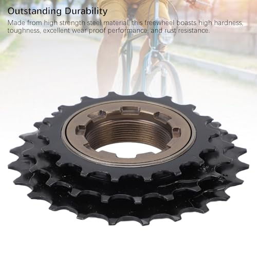 Zunate Roda livre de 3 velocidades para acessório de cubo giratório, peça de reposição de ciclismo d