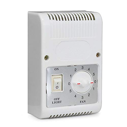 Ventilatore da soffitto con 3 pale e 1 luce bianco...