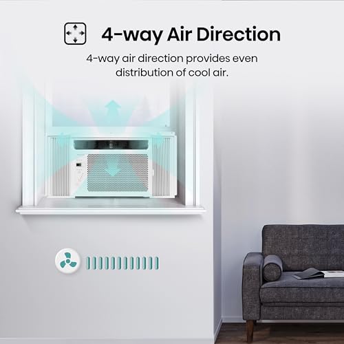 Hisense 5,000 BTU Window Air Conditioner, Easy Installation,Ultra Quiet, Easy-to-install Window Kit Included, 2 Years Warranty