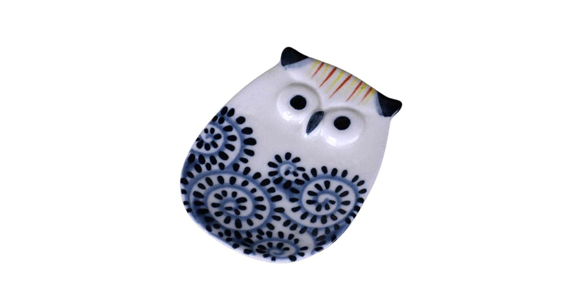 Amazon | 小物入れ 陶器 お皿/ふくろう民芸プチトレー 蛸唐草