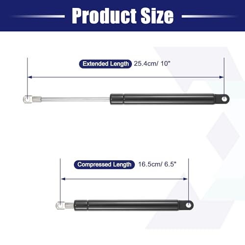 X AUTOHAUX 2 Pcs 10 Inch 40Ib/178N Black Lift Supports Struts Shocks Gas Spring Universal for RV Car Truck Boat Window Cabinet Door Cover Lids by X AUTOHAUX - Used condition - Image 4