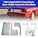 Foruly for Mazda Miata MX-5 NA Aluminum Rear Finish Panel 1990-1997, CNC Cut Brushed Aluminum License Plate Trim, Rust-Proof Replacement for OEM Plastic, Includes Stainless Steel Hardware