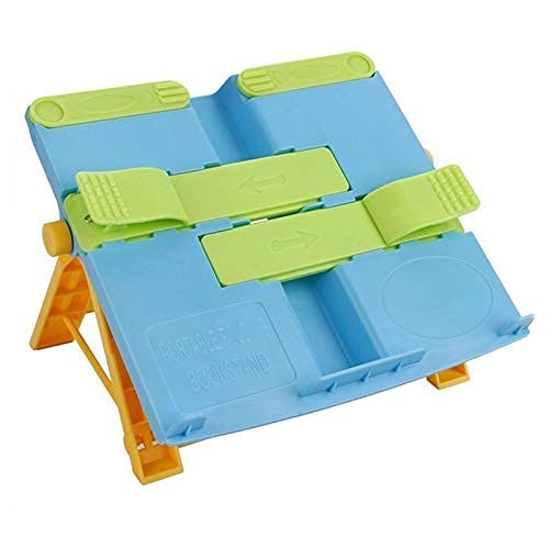 FEELING MALL Book Stand Holder for Kids on Desk Portable Lightweight Easel Stand with Adjustable Angles Clips and Clamps to Hold Display Books Tablet Mobile Phone Music Sheets Art Drawing Block (B09BCXMDQC) Amazon Price History, Amazon Price Tracker