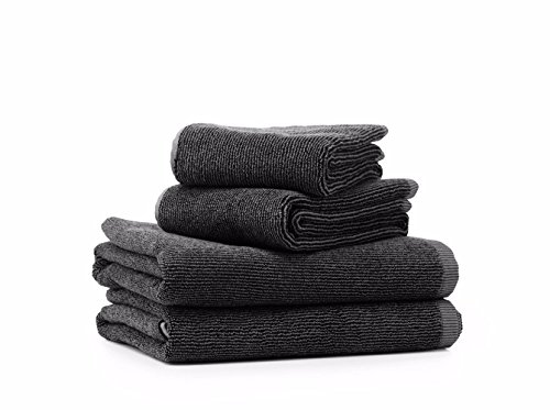 Preisvergleich Produktbild Vipp 109 Handtuch Set, 4 Stück schwarz