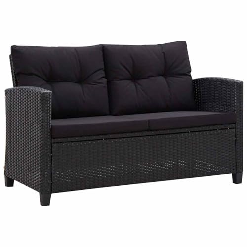 vidaXL Gartensofa 2-Sitzer mit Kissen Lounge Sofa Gartenmöbel...