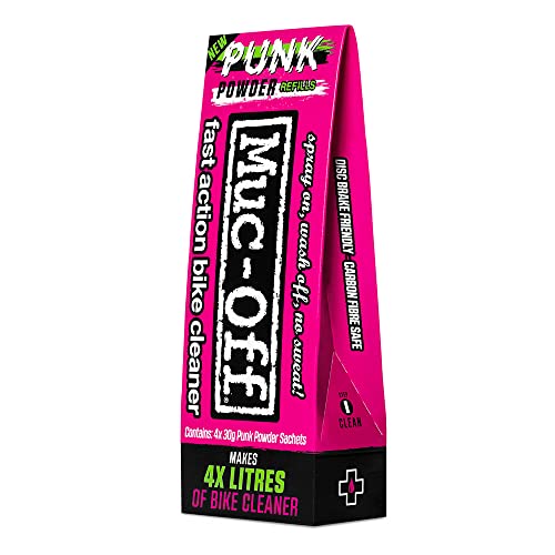 Nettoyant vélo Muc-Off Punk Powder pour enlever la graisse sans abîmer le carbone