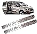 PUCHA 4 pièces Voiture Acier Inoxydable Plinthes Pour Citroen Berlingo B9 MK2 II 2008-2021, Anti-Rayures AntidéRapant Protection Accessoires DéCoratifs