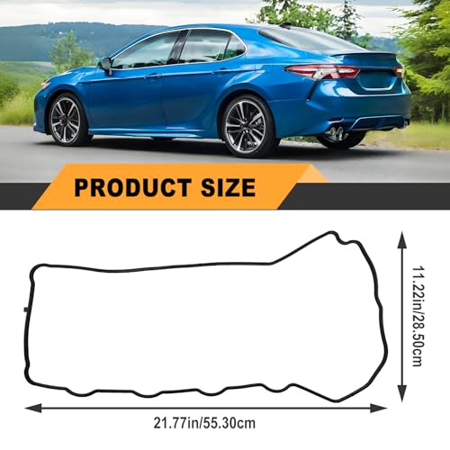 Image of Engine Valve Cover Gasket Set Compatible with 2009-2019 tC, Rav4 Venza 2.7L Sienna ES300h Camry NX300h Highlander Avalon 2.5L Replaces# VS50721 VS50825R Valve Cover Gasket Set