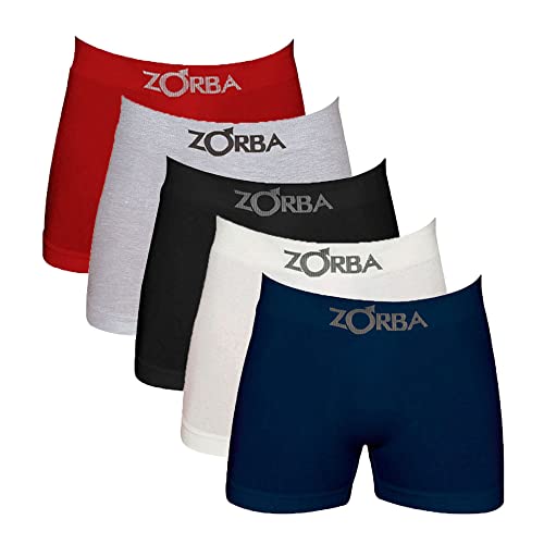 Kit Com 5 Cuecas Zorba Box Boxer Algodão Sortida Masculina Tamanho:G;Cor:Sortido2