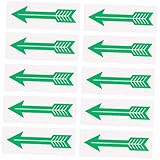 iplusmile 10stücke Pfeilaufkleber Selbstklebend Für Boden Kennzeichnung Mit Hochpräziser Siebdrucktechnik Ölbeständig Und Reißfest Zur Wegweisung Anweisungsaufkleber Geeignet