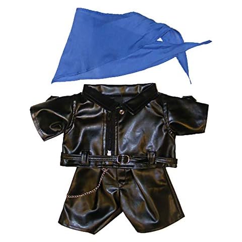 Biker Outfit Teddy Bear Clothes Fits Most 14" - 18" Build-A-Bear and Make Your Own Stuffed Animals Cover