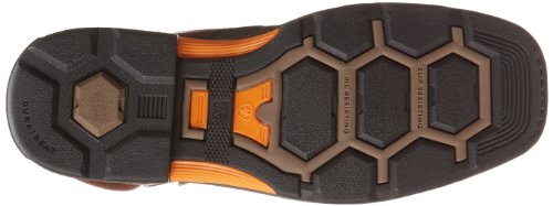 Ariat Men's Overdrive 8" Wide Square Toe Composite Toe Work Boot, Chestnut/Brown, 10.5 M US