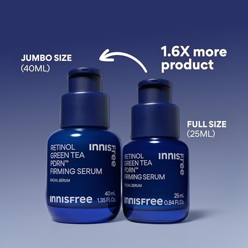 Image of innisfree Green Tea PDRN Serum | Korean Skincare with Retinol & Hyaluronic Acid for Hydrating, Anti‑Aging Care and Wrinkles | Suitable for Acne‑Prone & Sensitive Skin | Available in Jumbo & Gift Set