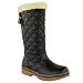 Fashion Thirsty Womens Mid High Wedge Heel Winter Knitted Warm Slouch Biker Knee Calf Ankle Boots