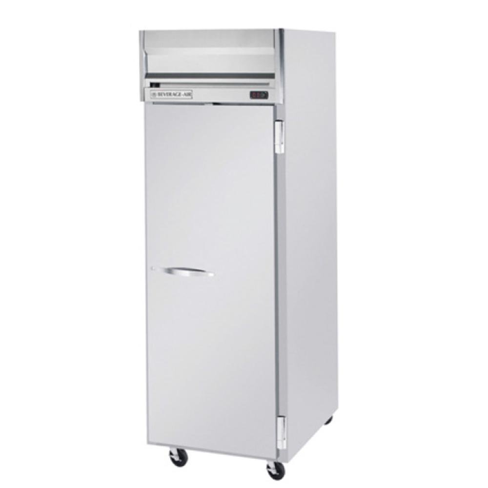Beverage-Air HFS1-1S 26" Horizon Series One Section Solid Door Reach-In Freezer 24 cu.ft. Capacity Stainless Steel Front Gray Painted Sides and Stainless Steel by Beverage Air –