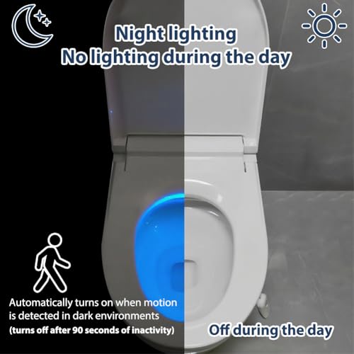ABOHU LED Toilettenlicht, 16 Farben WC Licht mit Motion Sensor und wasserdicht, USB-Aufladung LED beleuchtung Toilette, Wichtelgeschenk, Lustige & Nützliche Geschenke gadgets für Männer Frauen Herren