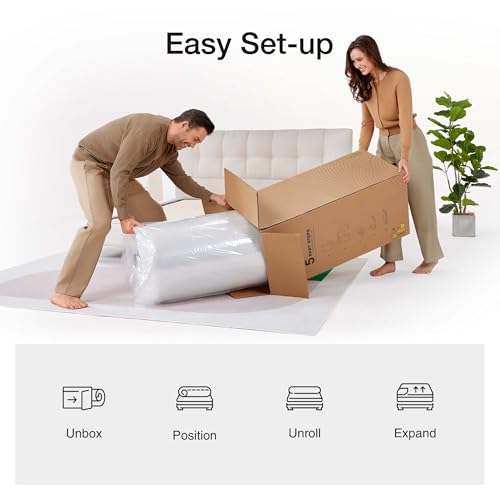 image for Novilla King Size Mattress 14 Inch, Hybrid Mattress King Size with Com