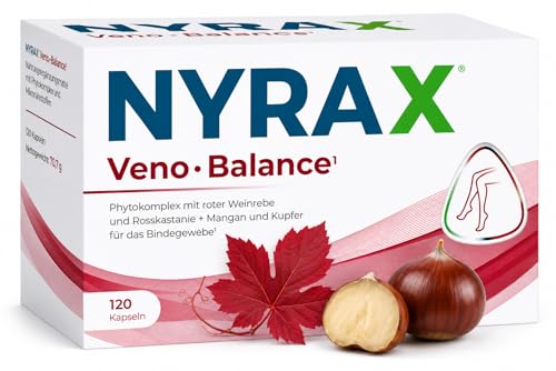 Nyrax Veno Balance Rosskastanie Weinrebe & Brennnessel 120 Kapseln