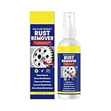 Rimovitore Macchie Ruggine - 100ml Liquido Spray - Elimina la Ruggine - Per Autoveicolo Ruota Freno Mozzo Acciaio Ferro Alluminio Cromo Bagno Doccia