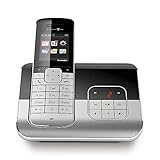 2 Jahre Herstellergarantie Telekom Sinus A 806 Schnurlostelefon mit AB, TFT-Grafikdisplay und Bluetooth (Farbe: schwarz, 500 Telefonbucheinträge, 60 Min Speicherdauer AB in HD, TFT-Farb-Grafikdisplay, Bluetooth für Headset und GSM Mobilteile)