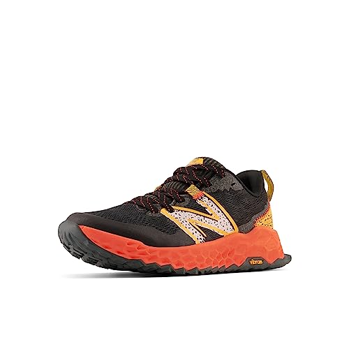 New Balance Fresh Foam Hierro V7 Sneakers For Big Kids - Synthetic Upper, Textile Lining, And Comfy Plush Foam Absorbs Shock Black/Neon Dragonfly 5 Big Kid W #TOP6
