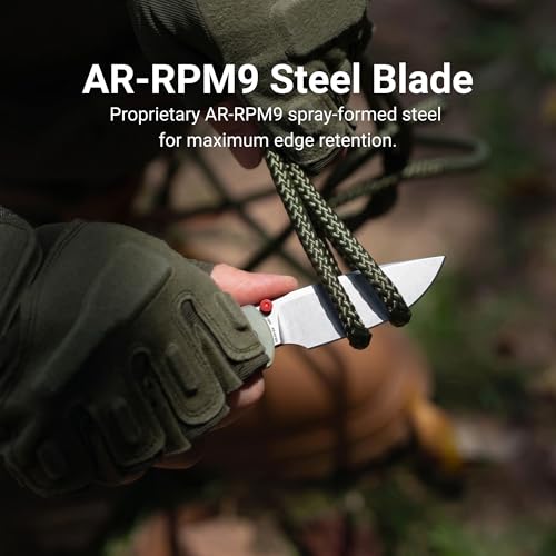 Image of CJRB Bolt Pocket Knife, 3.25'' AR-RPM9 Steel Blade, Glow-in-the-Dark G10