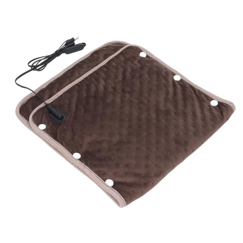 USB Heated Blanket Throw, 2 in 1 Heating Pad and Foot Warmer, Electric Heating Blanket with 3 Adjustable Temperature Settings for Home, Outdoor and Office Use, Portable and