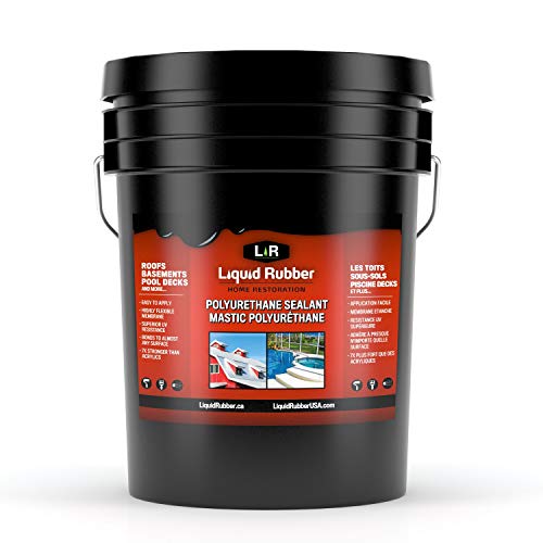Creative Product Liquid Rubber Polyurethane Sealant - Indoor and Outdoor Home Restoration Waterproof Coating for Roofs, Basements, Pool Decks and More, Easy to Apply, White, 5 Gallon Amazing 🔥 Liquid Rubber Polyurethane Sealant - Indoor and Outdoor Home Restoration Waterproof Coating for Roofs, Basements, Pool Decks and More, Easy to Apply, White, 5 Gallon