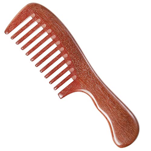 Onedor Handmade 100% Natural Red Sandalwood Hair Combs