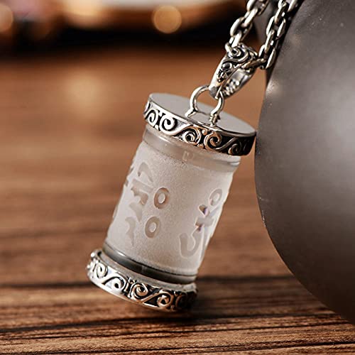 Pendentif roue de prière en argent, cadeau spirituel unique - 3