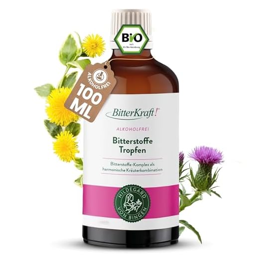 BitterKraft! Original BIO Bitterstoffe Tropfen alkoholfrei 100 ml - nach Hildegard von Bingen – 9 erlesene Bitterkräuter - Verdauungsfördernd – hochdosiert - 100% Natur – Vegan – Made in Germany