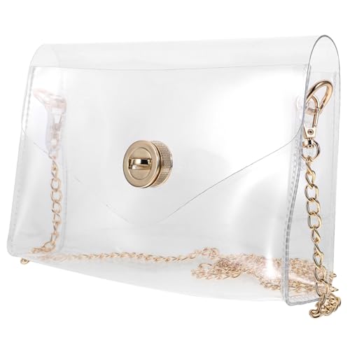Sac bandoulière transparent pour sorties et événements festifs à chaîne