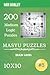 Masyu Puzzles - 200 Medium Logic Puzzles 10x10 (Brain Games) # 3