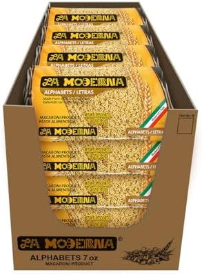 La Moderna Alphabet Letras Traditional Pasta, 7 oz, Pack of 20