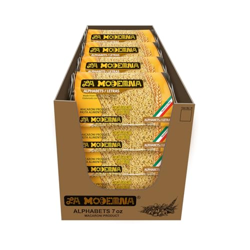 LA MODERNA, Alphabet Letras Pasta, 7 oz (Pack of 20)