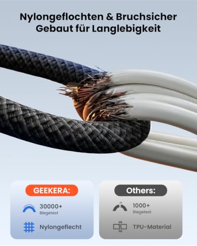 GEEKERA Qi2.2 25W magnetisches Schnellladegerät mit Faltständer: Ultradünnes Flaches Wireless Charger für Apple MagSafe iPhone 18-12 Serie… – Ansicht 6