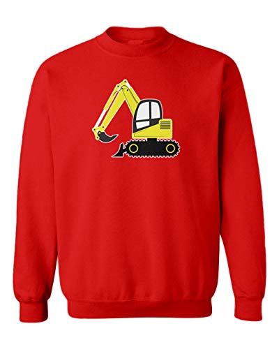 Tcombo Excavator - Construction Dirt Youth Fleece Crewneck Sweater