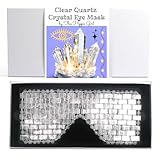 Clear Quartz Crystal Eye Mask – Natural Stone Eye & Face Mask for De-Puffing, Relaxation, Facial Tension Relief, Cooling Natural Stone Self-Care Ritual by This Hippie Girl