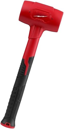 48-22-9151 for Milwaukee 48oz Dead Blow Hammer w/Steel Reinforced Handle | Length 14.75 in Height 2.7 in Width 4.75 in Weight 3.2 lbs