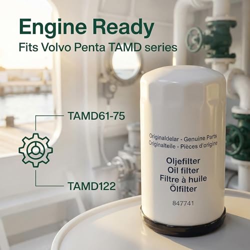 TMLGB 847741 Oil Filter Compatible with Volvo Penta TAMD61 62 63 71 72 73 74 75 122 Engine by TMLGB - Image 3