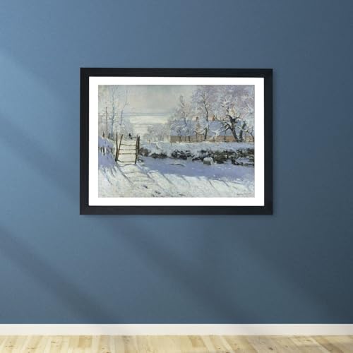 Affiche encadrée Claude Monet Le Paysage de Neige The Magpie 1869