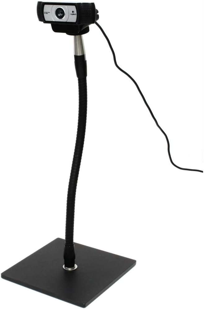 13" Flexible Arm Webcam Stand with Square Base