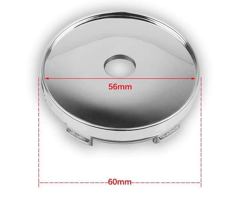 Tappi Coprimozzi Per Alfa Romeo - Set Da 4 Per 159, 156, Giulietta, Mito, Giulia, Spider E Brera, Diametro 56+60mm