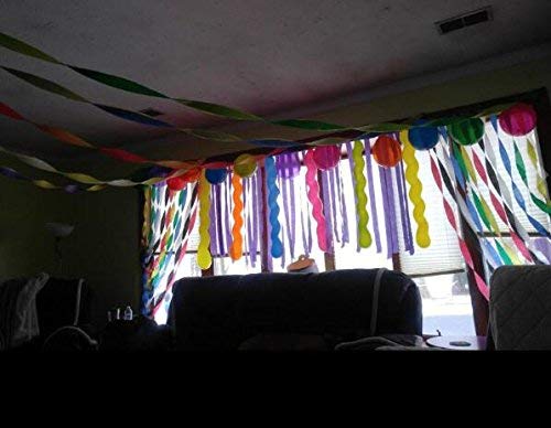 Funprt 40 Inches Latex Spiral Balloons 100 Count Assorted Boys Girls Birthday Party Balloons #TOP4