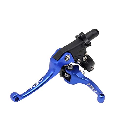 Brakes Ytn 22Mm Alloy ASV F3 Series 2Nd Clutch Brake Folding Lever Fit Most Motorcycle ATV Dirt Pit Bike Modify Parts Spare Parts - (Color: Blue)