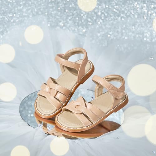 Image of ESTINE Toddler /Little Kid Girls Bow Open Toe Flat Evening Dress Sandals