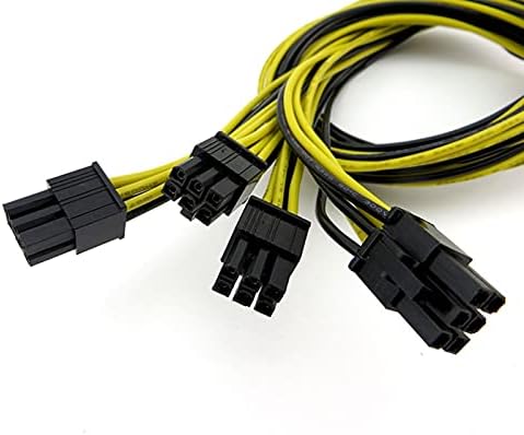 16AWG 60CM 6pin to 6pin (6+2) PCIe Extended Power Cable for GPU/ASIC Mining (4)