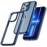 TAURI 5 in 1 for iPhone 13 Pro Max Case Blue, [Military-Grade Drop Protection] Slim Shockproof Phone Lanyard Case 6.7 inch