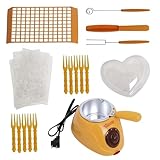 Single Pot Candy Chocolate Melting Pot Electric Hot Pot Set Chocolate Melting Pot Butter Cheese Melting Furnace Yellow Family Gathering Tools Chocolate Melting Pot Mini Candy Machine